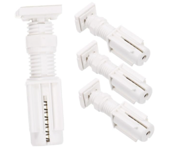 Cabilock 8pcs Curtain Hangers No Drilling Louver Blind Brackets Blind Fixing Mounts for Shutters Easy Install