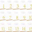 15 Pack Wedding Table Numbers with Acrylic Elegant & Clear for Wedding, 4.7" x 5.6"