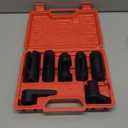 7PCS Oxygen Sensor Socket 22mm (7/8 in), 27mm, 29mm fits All Vehicle O2 Removal and Installation Universal Puller and Removal Tool