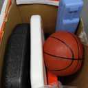 JOYIN Toddler Basketball Hoop Indoor, Adjustable Basketball Goal for Kids with 4 Balls, Game Toys for Playroom Pool Outdoor, Birthday Gift for Baby Boys Girls Age 1 2 3 4 - Air Pump Included (Blue and Orange)