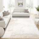 Area Rugs 6x9 Living Room: Washable Rug Modern Abstract Large Rug Soft Non Slip Neutral Rugs Stain Resistant Indoor Carpet for Bedroom Kitchen Dining Room Table Nursery Home Office Rugs(Beige,6'x9')