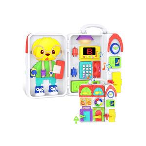Toddler Toys for 1-2 Year Old Boy, Musical Montessori Busy Board, Early Educational Toy for Toddlers 1-3, Motor Skills Developmental Toy for 12-18 Month Age, Birthday Gift for 1+ Year Old Boy Girl