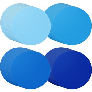 100 Pcs Blue Paper Place Mats Disposable Paper Placemats Wedding Bridal Shower Halloween Thanksgiving Winter Holiday Birthday Party Supplies Home Dinning Decor (Blue,13 Inch)