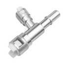 Upgrade Aluminum Metal HVAC Heater Inlet Hose Tee Connector Compatible with Cadillac Escalade 2002-2014 Chevrolet Silverado2007-2014 Suburban 2000-2014 GMC Sierra Yukon Replace# 15055342 800-414HP