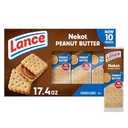 Lance Sandwich Cookies, Nekot Peanut Butter, 10 Individually Wrapped Packs, 6 Sandwiches Each, Expired January 03, 2026