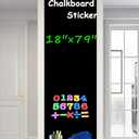 TAKSDAI Magnetic Surface Chalkboard Contact Paper, Peel and Stick, Adhesive Backing, Blackboard Wallpaper (18 Ã— 79 Inch)