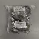 Pangda Concave Wall Door Bumper Stop Silver Stainless Steel Wall Door Bumper with 1-1/8 Inch Gray Round Rubber Protector Stops(Silver,10 Pieces)