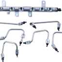 FridayParts Fuel Rail Fuel Line Kit 0445226044 4937282 | Compatible for 2007-2012 Dodge RAM 6.7L Engine 6.7L