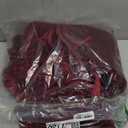 60-Inch Ruffled Velvet Christmas Tree Skirt with Foam Padding, Nylon Backing and Lace-Up Tie Closure, Burgundy