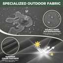 Zonamat Outdoor Cushions for Patio Furniture, Outdoor Seat Cushion Set 24 x 24 x 5.75 Inch, Waterproof & Fade Resistant Outdoor Chair Cushions, Deep Patio Chair Cushion with Removable Cover, Dark Grey