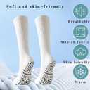 Scrunch Pilates Grip Socks for Women, Yoga Slouch Socks with Grip for Dance Gym Exercise (White, S)