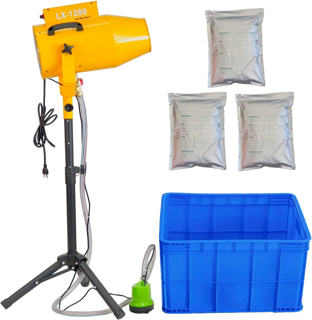 LANGXUN 2025 Upgrade Foam Machine for Party, 1200W High Power Foam Cannon Bubble Machine, Outdoor Summer Pool Party Water Toys for Adults & Kids, Birthdays Celebrations and Backyard Events (Yellow)
