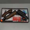 Double-barreled Toy Gun - Two Modes Realistic Soft Bullet Toy Guns Blaster with Sight - Educational Shooting Toy Shotgun - Ideas Gifts for Christmas Birthday Halloween Present