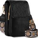 Miss Adola Small Crossbody Bags for Women - Trendy Cell Phone Purse Leather Wallet Handbags with Card Slots Guitar Strap