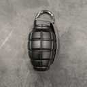 EDC Waterproof Container Pill Case/Holder/Cash Stash Keychain Fob with Key Ring, Emergency Accessory Organizer Bottle Matches Dry Box, Cool Gadget Gifts for Men Outdoor Survival Camping Travel (Black)