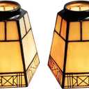 Tiffany Multi-head Ceiling Lampshade - Wall Lampshade Set of 2PCS HMJ6011 Beige Glass Shade