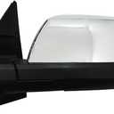 Fit for Toyota Tundra 2014-2019 Chrome Door Mirror Assembly Power Heated Glass with Signal Light and Blind Spot with Memory and Power Folding 18 Pins Left Driver Side LH