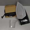 OMAIGA Cordless Iron for Clothes, 1500W Steam Iron Rapid Heating, Ceramic Soleplate, Auto Shut Off, Self-Clean, Anti-Calc, 3 Temperature Settings, 11.84oz Water Tank Ironing Clothes for Home, Black