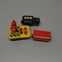 Motorized Train for Wooden Track, Remote Control Train with Magnetic Connection, Battery Operated Locomotive Trains for Toddlers, Compatible with Thomas, Brio, Chuggington