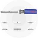 WORKPRO 11-in-1 Screwdriver/Nut Driver Set Tool Comfort Grip, All in One Multi-bit, Portable Screw-driver, 8 Bits (Philips/Slotted/Torx/Square), 3 Nut Driver Sizes