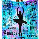 Dance Blanket Gifts for Girls Ballet Dancer Blanekts Dancing Stuff Accessories Dance Recital Gifts Soft Warm Throw Blanekt 50"x40"