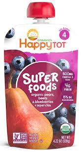 Happy Baby Blueberry, Pear, Beet, 4.22 Ounce (EXP 10/18/26)