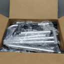 Folding Walker with 2 Skis and 5" Wheels, Lightweight Walkers for Seniors and Adults, Supports Up to 350 Pounds, Adjustable Height, Compact Standard Walker, Black