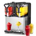 Slushie Machine, No Ice Needed, 0.8 Gallons x 2 Tank Margarita Machine with Food-Grade PC Tank for Margaritas Slushies Frozen Drinks, 500W Slushy Machine for Home Party Birthday Gifts (1.6 Gallons)