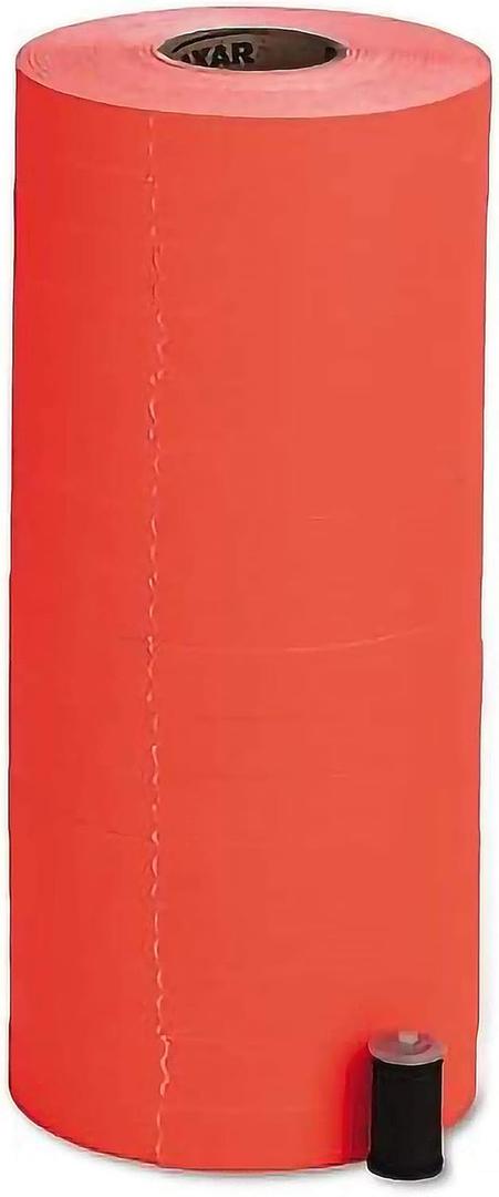 Monarch 1110 Red One Line Price Marker Labels - 16 Rolls, Blank Pricing Labels for Monarch 1110 Pricing Tag Gun - 7/16 x 3/4 Inches, (925019)