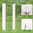 20 Pcs Tree Trunk Protector-2 Size Plastic Spiral Tree Guard Tree Trunk Protector Wrap Tree Bark Protector Tube Tree Wraps to Protect Bark Tree Saplings from Rodents Rabbit Mowers (White)