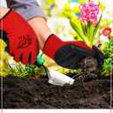 Honeydak 36 Pairs Gardening Gloves for Men Women Breathable Rubber Coated Garden Gloves (Black, M)
