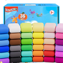 iFergoo Air Dry Clay, 36 Colors (0.55 Ounce Per Pack) Air Drying Clay Kit Ultra Light Magic Clay for Kids Non Toxic DIY Modeling Clay with Sculping Tools Art Set Gift Art Set for Boys Girls Age