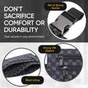 Luxury Travel Wallet – Hidden Money Belt, RFID-Blocking, Anti-Theft Passport Holder for Men & Women (Black Crest), 8.5 W x 5 H
