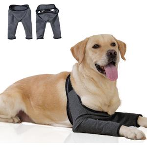 Dog Recovery Sleeves for Front Legs, Cone Collar Alternative, Waterproof & Washable, ACL/CCL Surgery Recovery, Abrasion Resistant, Prevents Licking & ScratchingHeather Gray,XXL