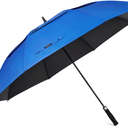 G4Free 47/54/62/68 Inch UV Protection Golf Umbrella Oversized Sun Umbrella UPF 50+, Auto Open, Vented Double Canopy, Extra Large Coverage, Heavy Duty, Windproof Stick Umbrella, Royal Blue