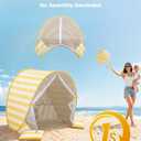 Baby Beach Tent, UPF 50+ Sun Shelter, Pop Up Beach Canopy, 35" x 26" x 26"