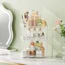 3-Tier Corner Bathroom Counter Organizer, Diamond-Shaped Corner Makeup Organizer Countertop, Easy to Install, Clear Bathroom/Dresser Organizer, Ideal for Girls