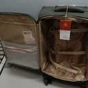 LOVEVOOK Carry On Luggage 22x14x9 Airline Approved, 22 Inch Softside Suitcases with Spinner Wheels, Lightweight Carry-on Suitcase with TSA Lock for Women Men, Large Luggage for Travel Business Trip (Army Green)