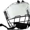 TronX S920 Senior Full Hockey Helmet Cage & Shield Clear Certified Anti-Fog/Anti-Scratch Combo Hybrid - Upgraded New 2025 Model