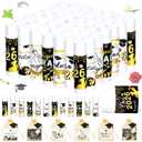 50 Set 2026 Graduation Gift Bulk Lip Balms Class of Graduation Party Favors with 6 Assorted Flavors Inspirational Graduation Gifts with 50 Organza Bags and Cards for Students Graduation Party