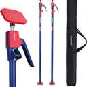 WORKPRO Cabinet Jack Support Pole, 54-114 Inches Steel Telescopic Quick Support Rod Adjustable 3rd Hand Support System with 154 lbs Capacity for Cabinet Jack, Drywall Jack& Cargo Bars, 2-Pack