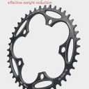 110/130 BCD Chainring 36/38/40/42/44/46/48/50/52/54/56/58/60T 5 Screws Round Narrow Wide Bicycle Chainring for 9/10/11 Speed Road Bike Folding Bicycle