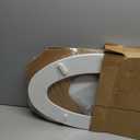 Bemis 1500EC Durable Wooden Toilet Seat, Easy Clean Hinges, Made in USA, Elongated, White