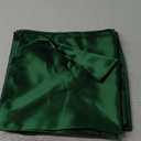 Aneco 12 Pieces Satin Napkin Square 20 x 20 Inches Dinner Napkins Weddings Party Napkin Soft Table Napkins for Romantic Weddings Party Dinner Decoration (Forest Green)