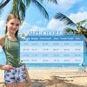 RONGTAI Girls Swimsuits Bikini Swimwear 3 Pcs Summer Bathing Suits for 8-15Y Teens (Black)