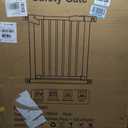 54.7"-60.2" Extra Wide Baby Gate for Doorways Hallways, 30 in Tall Dog Gates with Door No Drill, Auto Close Child Safety Gate for Pet Kid Doggie Cat Proof, Large Long Dog Barrier Indoor House, White