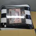 Juicy Couture  Comforter Set, Cabana Stripe Design, Twin Bedding, 5 Piece Set Includes 1 Comforter, 1 Sham and 3 Decorative Pillows, 100% Microfiber Polyester, Wrinkle Resistant