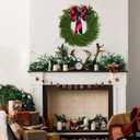 Christmas Wreaths for Front Door 30 Inch Norfolk Pine Wreath for All Seasons Artificial Green Wreath Holiday Decoration for Indoor Outdoor Home Decor