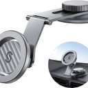 SYNCWIRE Fits MagSafe Car Mount for Universal Dashboard & Tesla Screen, Kevlar Silver Magnetic Phone Holder for Car, Super Stable Magnetic Car Phone Mount for iPhone 16 Pro Max 15 14 13 12&All Phones