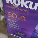 Roku Smart TV 2025  50-Inch Select Series, 4K HDR TV  RokuTV with Enhanced Voice Remote  Flat Screen LED Television with Wi-Fi for Streaming Live Local News, Sports, Family Entertainment
